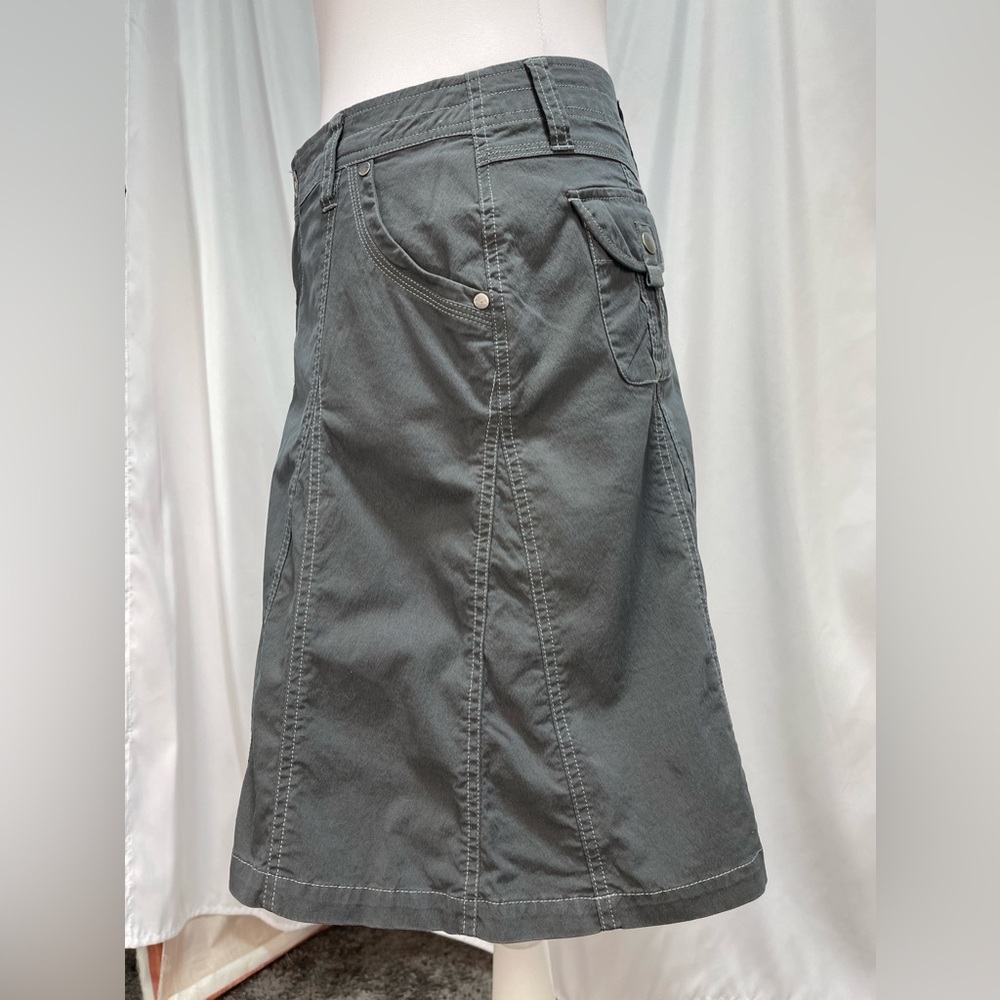 Kuhl dark grey stretch A line hike splash skirt women’s size 6 - Picture 5 of 14